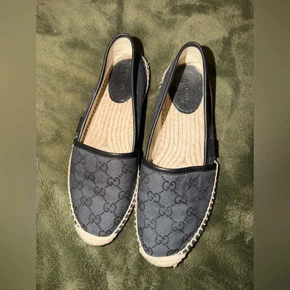 Gucci Black Canvas Espadrilles flats - Picture 6 of 13